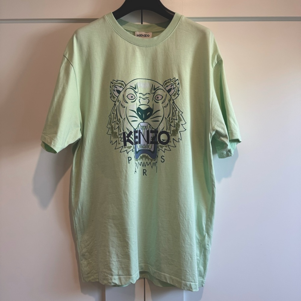Kenzo Paris Men’s Tiger Classic Cotton T-shirt, Sz XL, Green